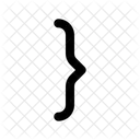 Curly Bracket Right Code Coding Icon
