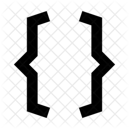 Curly Brackets  Icon