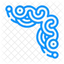 Curly Corner Decoration Pattern Design Icon