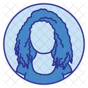 Curly Hair  Icon