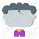 Curly Avatar Man Icon