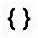 Curly Brackets Coding Icon