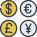 Currencies Coins Forex Icon