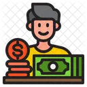 Currency Money Businessman Icon