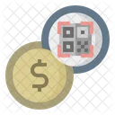 Currency Dollar Qr Code Icon