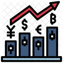 Currency Chart Currency Market Currency Growth Icon