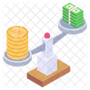 Financial Balance Capital Equity Weight Scale Icon