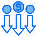 Currency Deflation  Icon