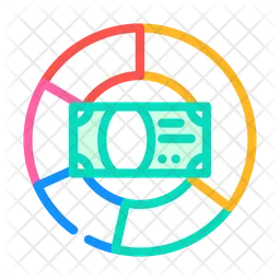 Currency Donut Char  Icon