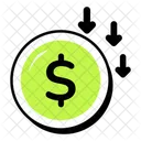 Currency Down  Icon