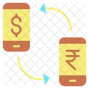 Mmoney Transaction Currency Exchange Dollar To Rupee Icône