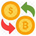 Currency Exchange Exchange Bitcoin Icon