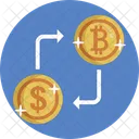 Bitcoin Currency Exchange Cryptocurrency Icon
