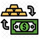 Currency Exchange Payment Method Ingots Icon