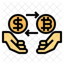 Currency Exchange Bitcoin Cryptocurrency Icon
