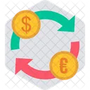 Currency Exchange Cash Conversion Icon