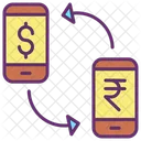 Mmoney Transaction Currency Exchange Dollar To Rupee Icon