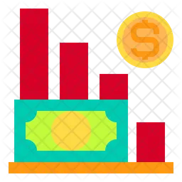 Currency Inflation Graph  Icon