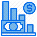 Currency Inflation Graph  Icon