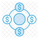 Currency network  Icon