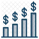 Currency Rate Currency Bar Stock Market Icon