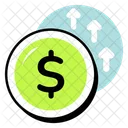 Currency Up Profit Growth Icon