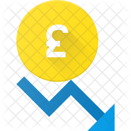 Currency value decrease Icon