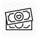 Currency With Heart  Icon