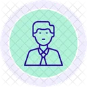 Current Employee Color Circle Icon Icon