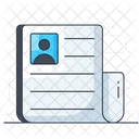 Perfil Cv Curriculum Icon