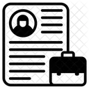 Biodatos Del Empleado Cv Curriculum Icono