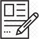 Escribir Curriculum Escribir Icono