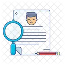 Curriculum Cv Education Icon