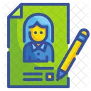 Curriculum Portfolio Pen Icon