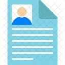 Curriculum Cv Job Icon