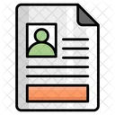 Cv Resume Document Icon