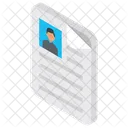 Cv Curriculum Vitae Resume Icon