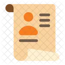 Curriculum Vitae Document Interview Icon
