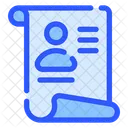 Curriculum Vitae Document Interview Icon