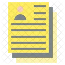 Curriculum Vitae Paper Teamwork Icon