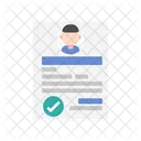 Curriculum Vitae Jobs Man Icon