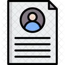 Curriculum vitae  Icon