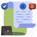 Cv Resume Curriculum Vitae Icon