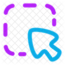 Selection De Rectangle De Curseur Selection De Rectangle De Curseur Rectangle Icon