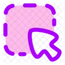 Selection De Rectangle De Curseur Selection De Rectangle De Curseur Rectangle Icon