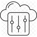 Curseurs De Nuages Controle Commutateur Icône