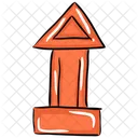 Cursor Upward Arrow Direction Arrow Icon