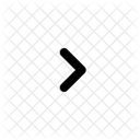 Cursor Hacia La Derecha Flecha Pequena Navegacion Navegar Icono