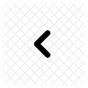 Cursor Hacia La Izquierda Flecha Pequena Navegacion Navegar Icono
