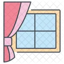 Curtain Window Decoration Icon